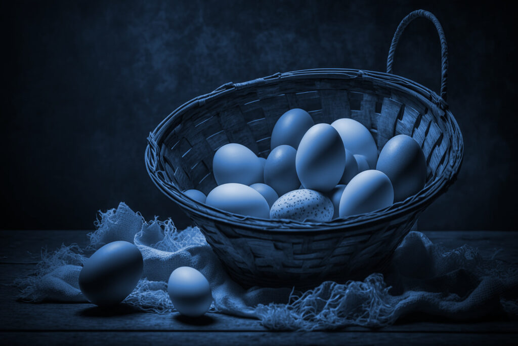 Auch beim Edelmetall-Investment gilt: Wenn du nicht alle Eier in einen Korb legst und gut diversifizierst, kannst du das Risiko in deinem Portfolio reduzieren.